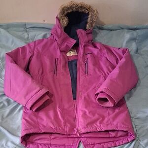 OSHKOSH B'gosh Size 14 Girls Winter Jacket Purple And Navy Blue UGC